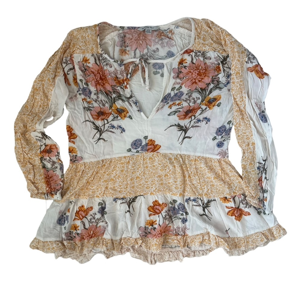 American Eagle Floral Blouse